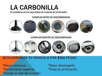 DESCARBONIZACION (Limpieza interna de motor) Solo en CDMX